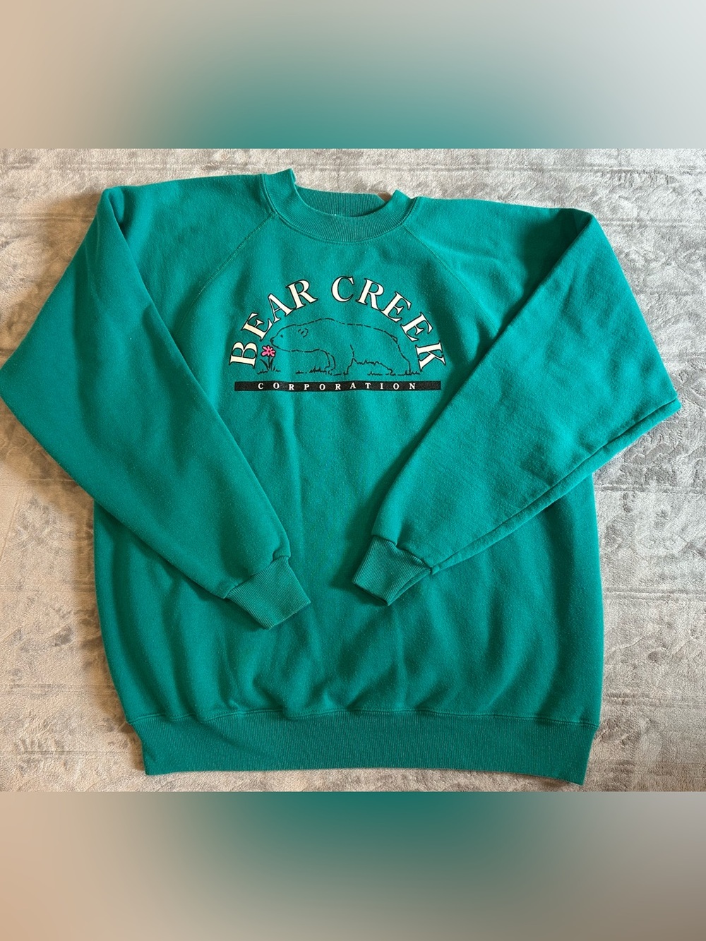 Vintage Bear Creek Corporation Crewneck Sweatshirt XL USA Made Pullover Graphic